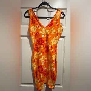 Wild Fable Tropical Tie-Dye Bodycon Dress
